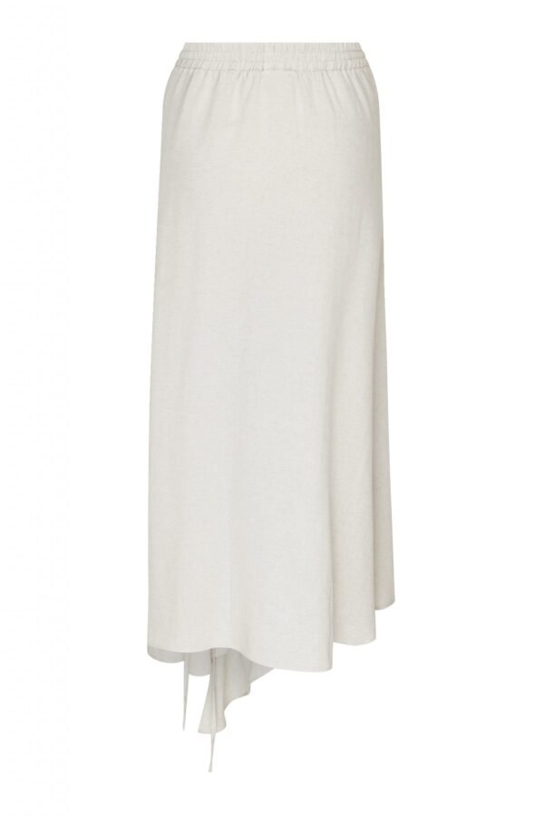 Linen Skirt / Beige - Görsel 2